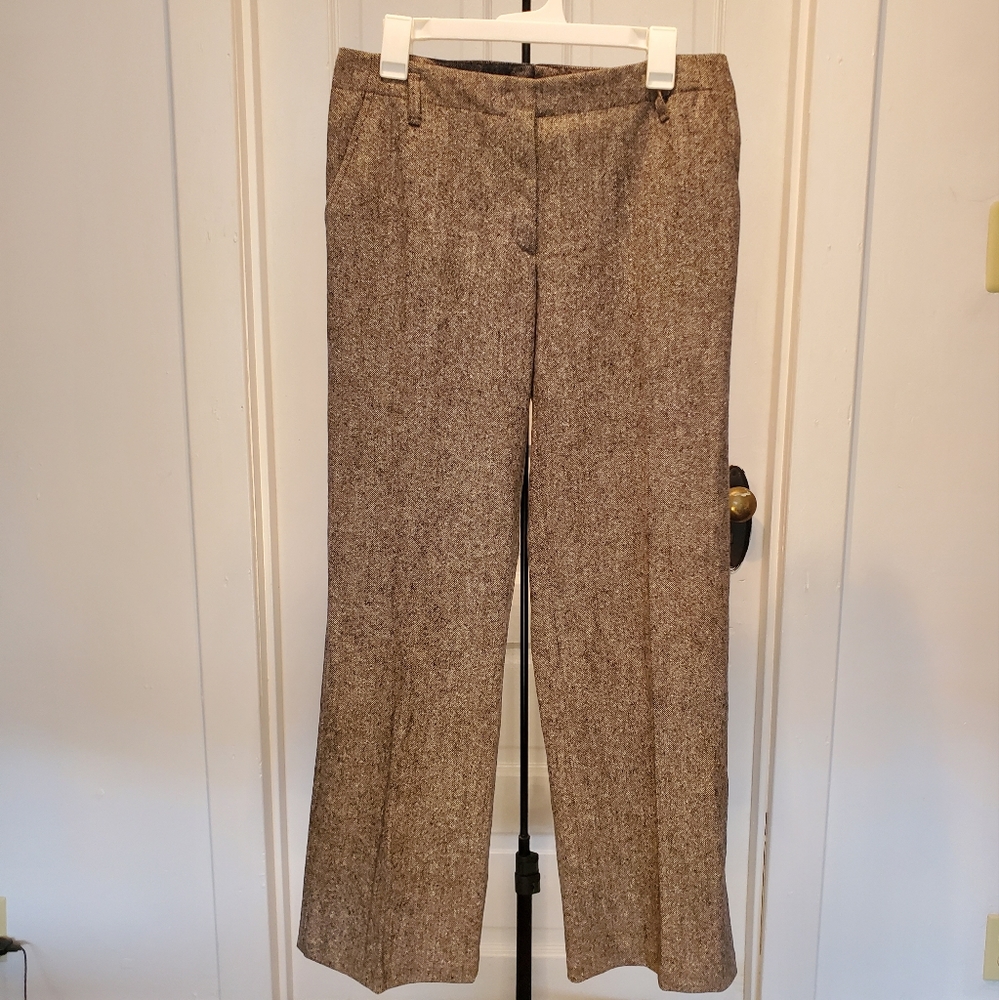 Escada Brown Wool Trouser Pants